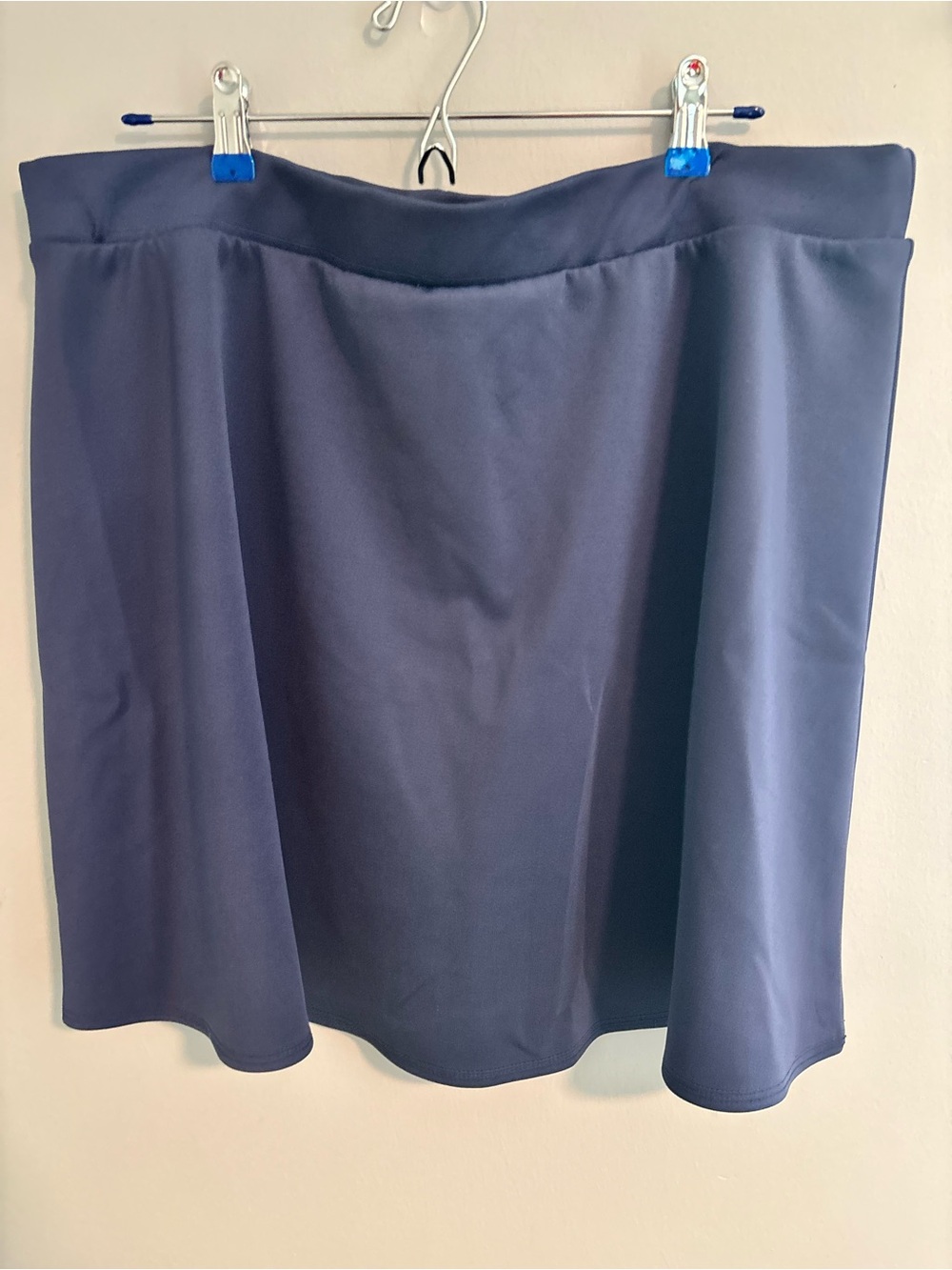 Y2K Wet Seal Navy Circle Skater Skirt